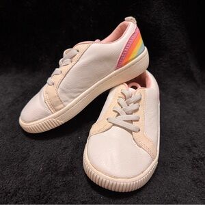 Carters Kids White Rainbow Sneakers